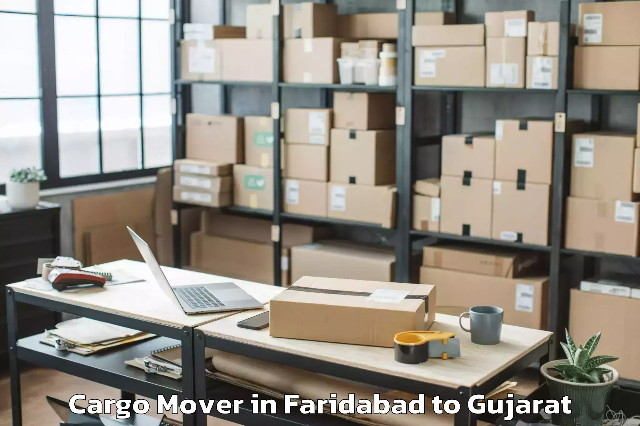 Leading Faridabad to Kheralu Cargo Mover Provider